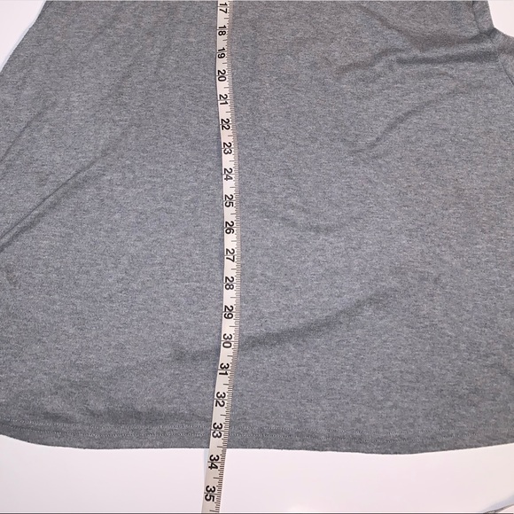 Cotton Emporium Turtleneck Sweater Dress GraySizeM - Picture 3 of 5